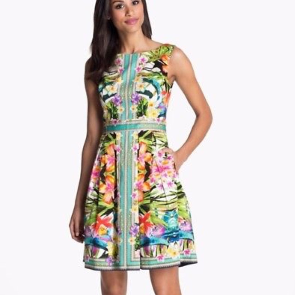 🎉Sold— Maggy London Floral Versace Inspired Dress